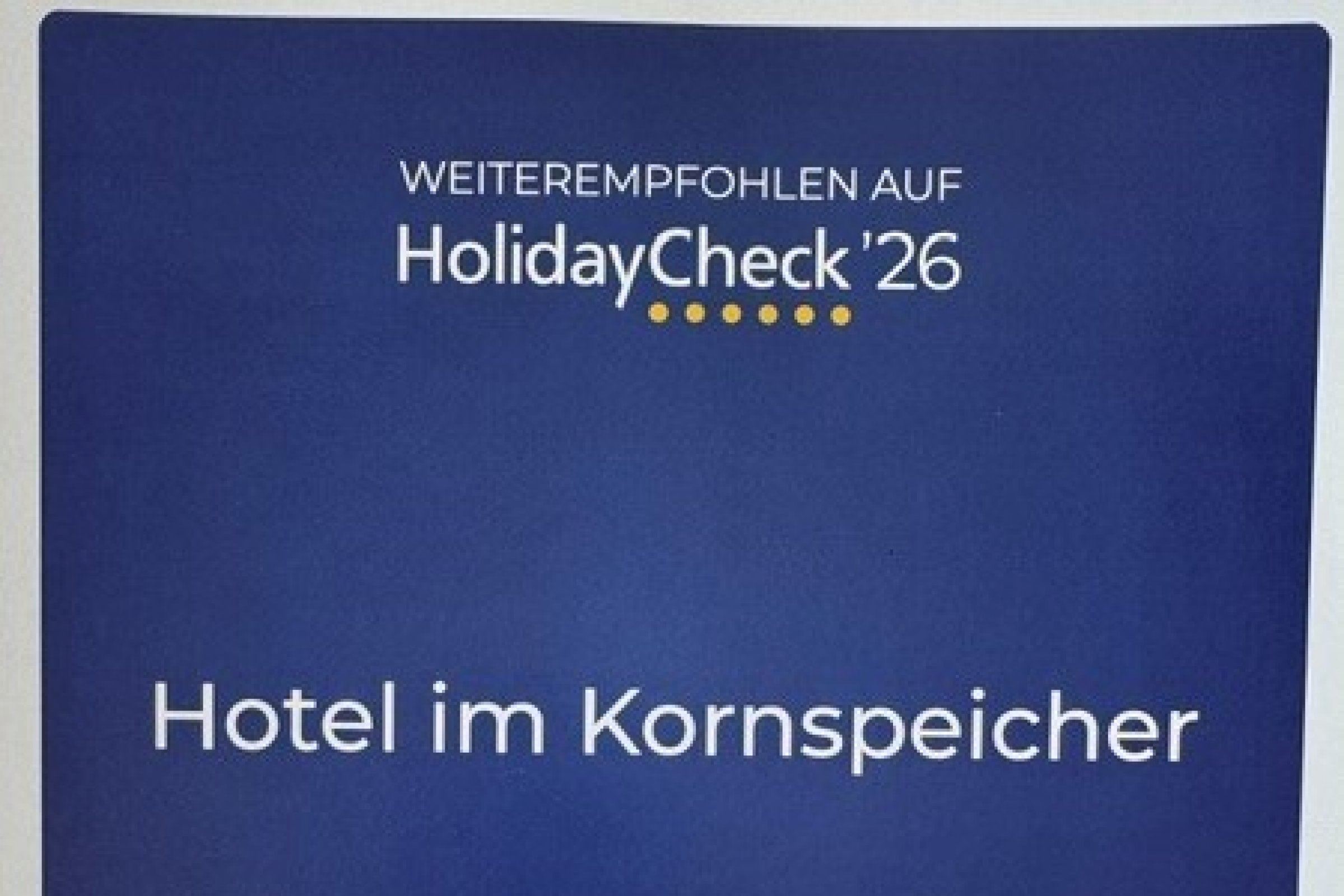 Weiterempfohlen auf HolidayCheck 2026